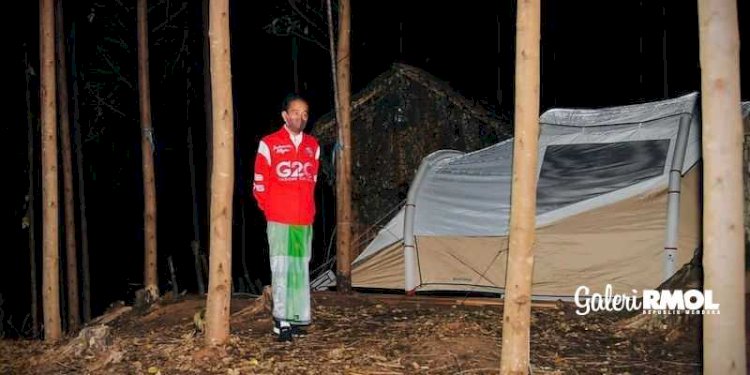 Presiden Joko Widodo saat bermalam di IKN/Ist