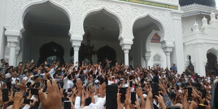 Bakal calon presiden yang diusung Nasdem, Anies Baswedan disambut meriah oleh masyarakat Aceh beberapa waktu lalu/RMOLAceh