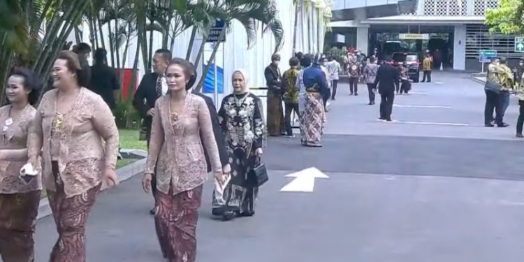 Suasana Pendopo Agung Kedaton Ambarrukmo, Royal Ambarrukmo, Yogyakarta jelang pernikahan Kaesang-Erina/Net