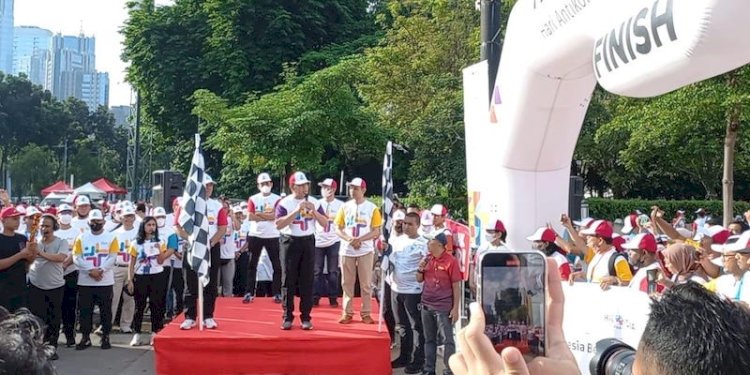 Ketua KPK Firli Bahuri saat membuka Jalan Sehat Hakordia 2022/RMOL