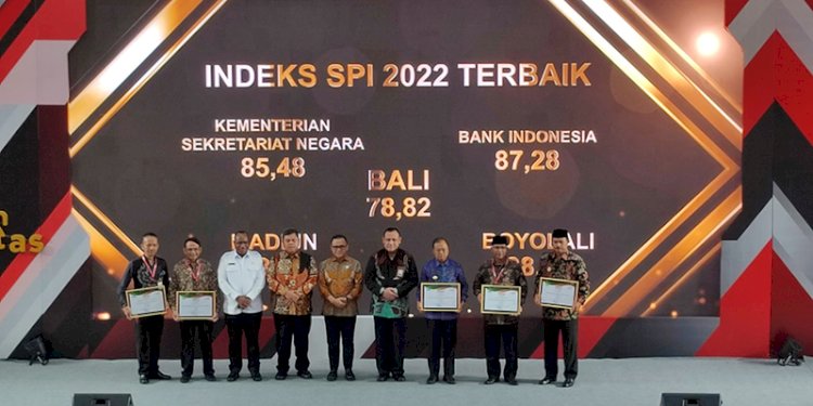 Ketua KPK Firli Bahuri saat merilis hasil SPI tahun 2022 di Gedung Juang pada Gedung Merah Putih KPK, Jalan Kuningan Persada Kav 4, Setiabudi, Jakarta Selatan, Rabu sore (14/12)/RMOL