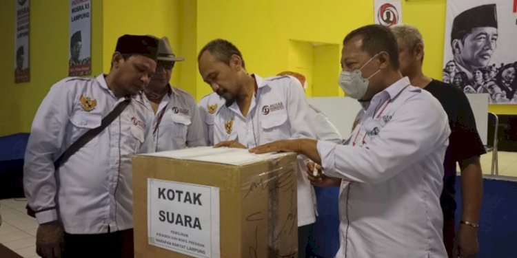 Kotak suara Musra XI Lampung disegel oleh panitia lokal dan belum dihitung, Minggu (18/12)/RMOLLampung