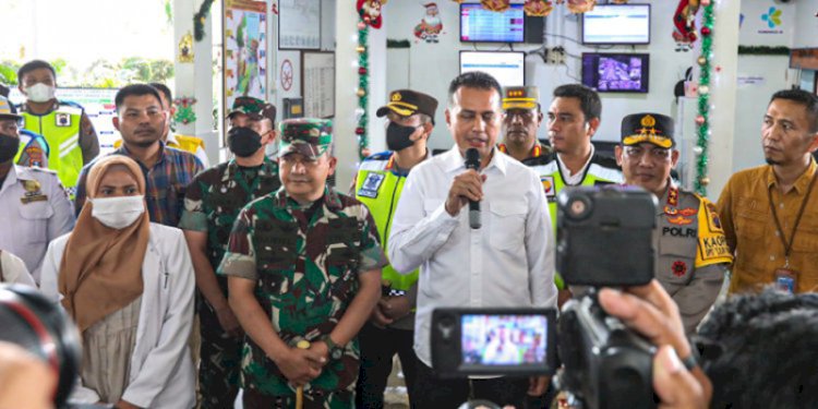 Wakil Gubernur (Wagub) Sumatera Utara (Sumut) Musa Rajekshah bersama Kapolda Sumut Irjen RZ Panca Putra Simanjuntak dan Pangdam I/BB Mayjen TNI Achmad Daniel Chardin saat meninjau Bandara Kualanamu/Ist