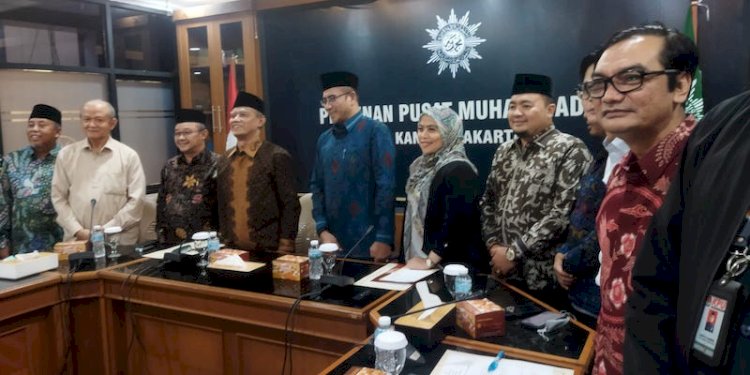 Ketua KPU RI Hasyim Asyari bersama 6 komisioner lainnya bertandang ke Kantor PP Muhammadiyah/RMOL