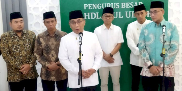 Ketua PBNU Yahya Cholil Staquf menerima audiensi pimpinan KPU RI/RMOL