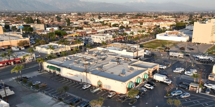Pemandangan udara Star Ballroom Dance Studio pada 22 Januari di Monterey Park, California/Net