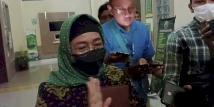Dekan FISIP Unila, Ida Nurhaida, usai jadi saksi sidang suap PMB Unila, Selasa (24/1)/RMOLLampung