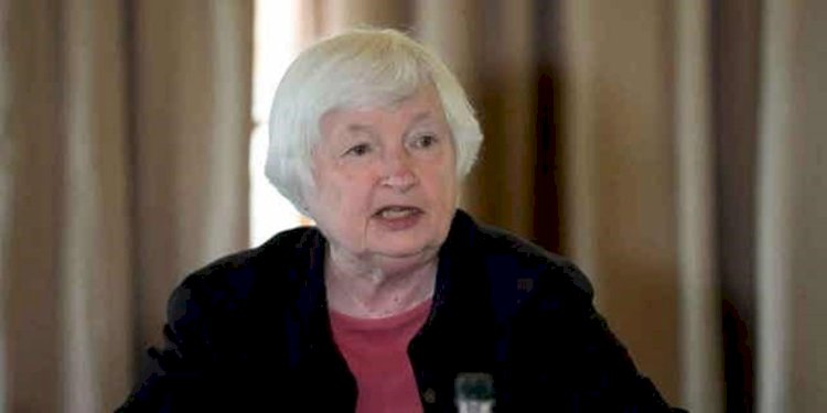 Menteri Keuangan AS Janet Yellen berbicara di Dinokeng Game Reserve di Hammanskraal, Afrika Selatan, pada 25 Januari 2023/Net