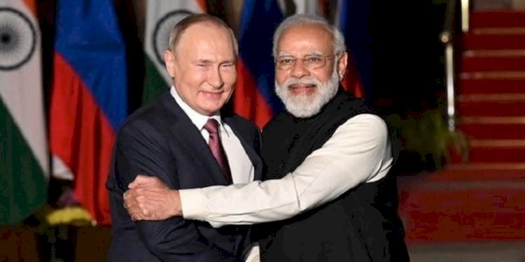 Presiden Rusia Vladimir Putin dan Perdana Menteri India Narendra Modi/Net