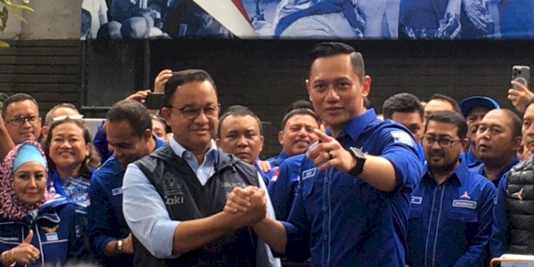 Anies Baswedan saat berkunjung ke kantor DPP Demokrat/Ist