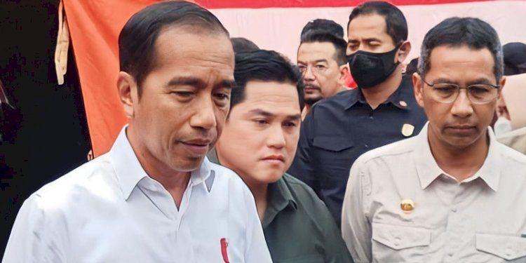 Presiden Joko Widodo didampingi Menteri BUMN, Erick Thohir dan Pj Gubernur DKI, Heru Budi/Ist
