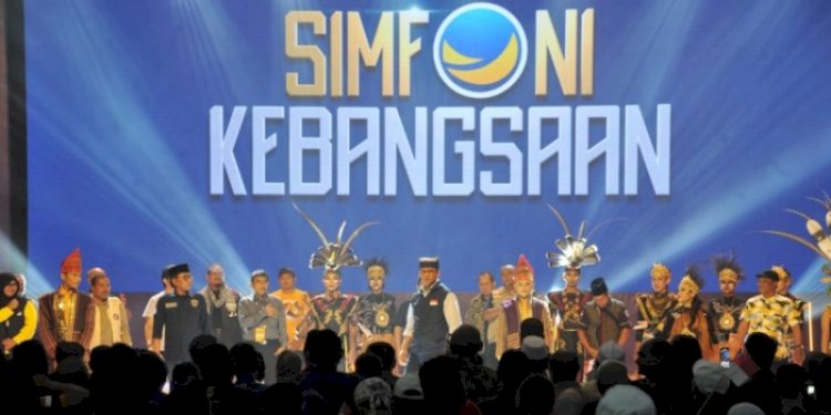 Bakal calon presiden dari Nasdem, Anies Baswedan saat menghadiri acara Simfoni Kebangsaan di Surabaya beberapa waktu lalu/Ist