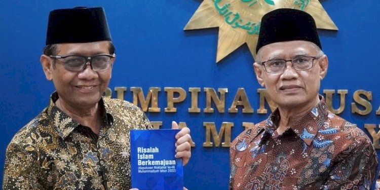 Menko Polhukam Mahfud MD saat kunjungi PP Muhammadiyah/RMOL