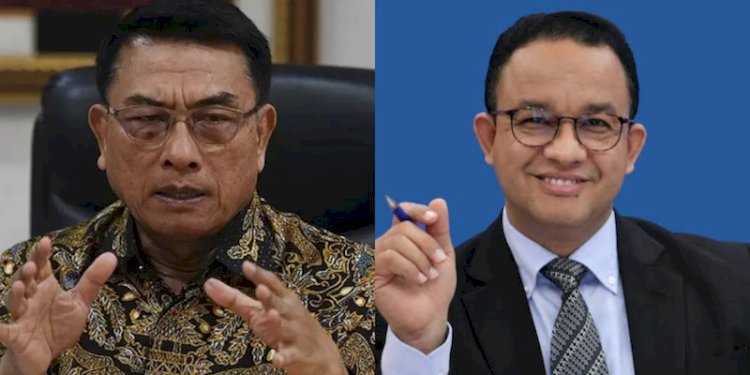 Kepala KSP Moeldoko dan Anies Baswedan/Net