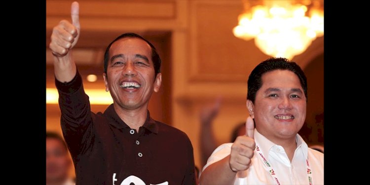 Presiden Joko Widodo dan Menteri BUMN Erick Thohir/Twitter