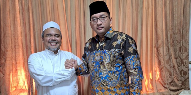 Sekjen Rekat Indonesia Heikal Safar saat menyambangi kediaman Habib Rizieq Shihab/Ist