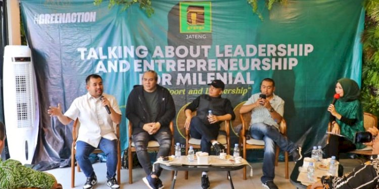 Program green action bertajuk “Talking About Leadership and Enterpreneurship for Millenial”, di kawasan Kota Lama Semarang, Jawa Tengah/Ist