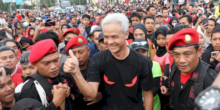 Ganjar Pranowo saat mengunjungi Jember, Jawa Timur, Minggu (7/5)/Ist