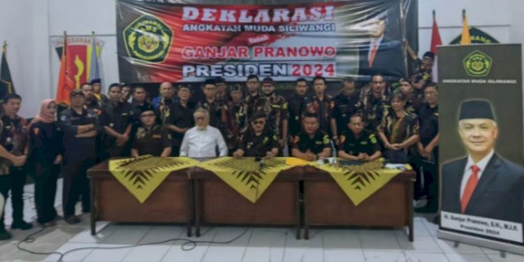 Angkatan Muda Siliwangi (AMS) mendeklarasikan dukungan terhadap Ganjar Pranowo di Pilpres 2024/RMOLJabar