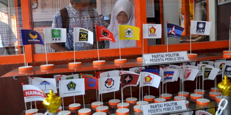 Ilustrasi bendera partai politik/Net