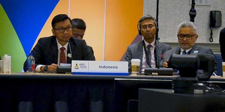 Perwakilan Indonesia pada hari kedua Asia Pacific Economic Cooperation Ministers Responsible for Trade/APEC MRT di Amerika Serikat/Ist