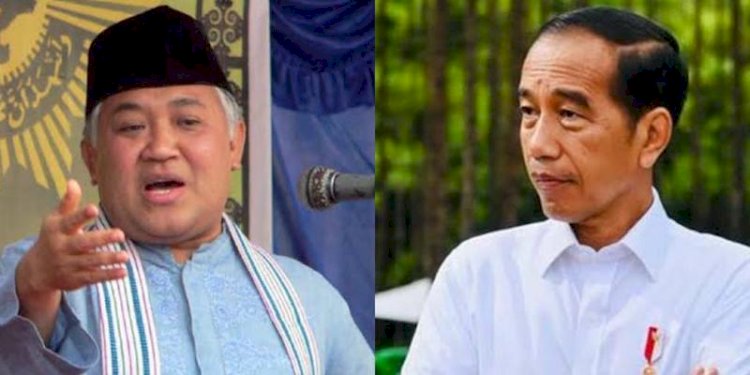 Gurubesar Politik Islam FISIP UIN Jakarta, M. Din Syamsuddin dan Presiden Joko Widodo/Net