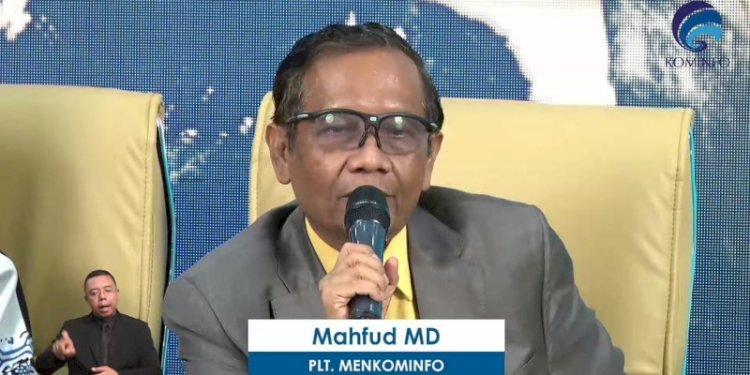 Pelaksana Tugas (Plt) Menteri Kominfo Mahfud MD/Net