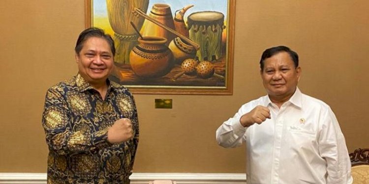 Prabowo Subianto dan Airlangga Hartarto/Net