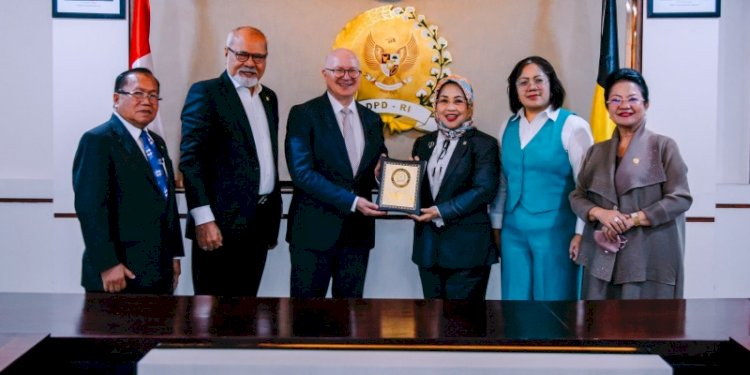 BKSP DPD RI saat teken kerjasama pembangunan dengan Dubes Belgia/Ist
