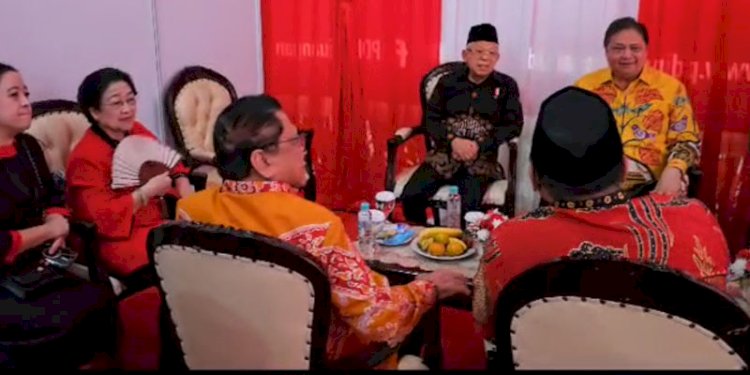 Para tamu VVIP yang hadir pada puncak acara Bulan Bung Karno di SUGBK/RMOL