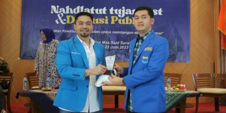 Ketua Umum KNPI M. Ryano Panjaitan dan Sekretaris Jenderal PB PMII M. Rafsanjani/Ist