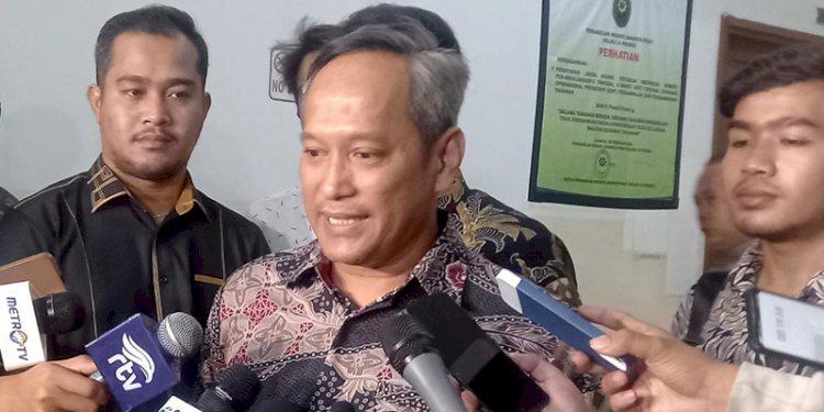 Kuasa hukum Mantan Menteri Komunikasi dan Informatika (Menkominfo) Johnny G Plate, Achmad Cholidin di Pengadilan Negeri Jakarta Pusat, Selasa (28/6)/RMOL