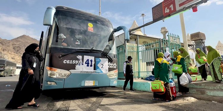 Rombongan jemaah haji Indonesia mulai meninggalkan Mina/Ist