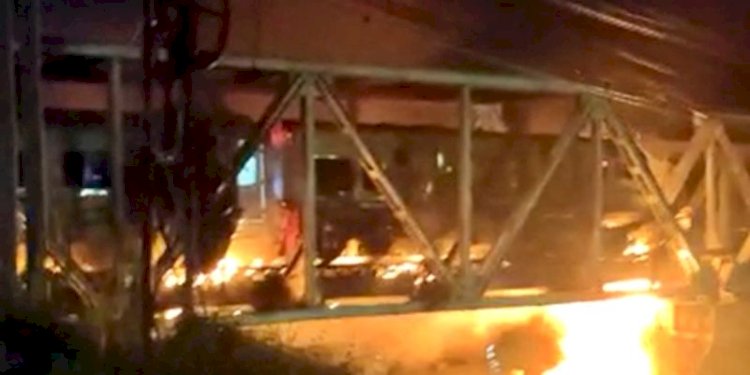 KA Brantas usai tabrakan di Semarang, Jawa Tengah/Net