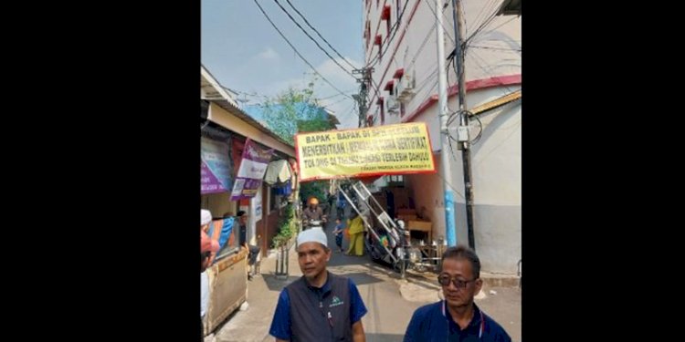 Warga Jalan Kebon Kacang 2, Tanah Abang, Jakarta Pusat bertekad mempertahankan lahan rumahnya/Ist