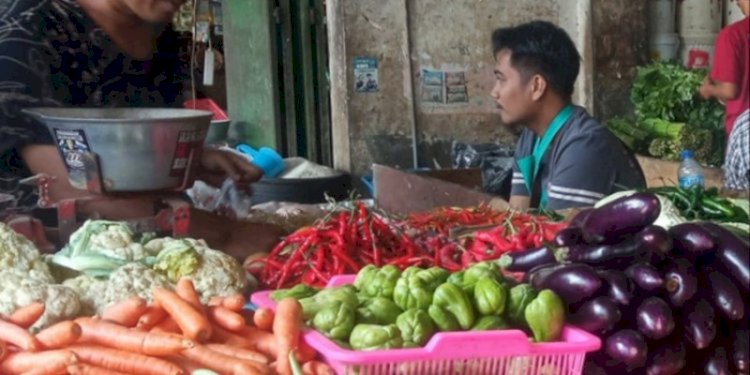 Pedagang di Pasar Manis Ciamis/RMOLJabar