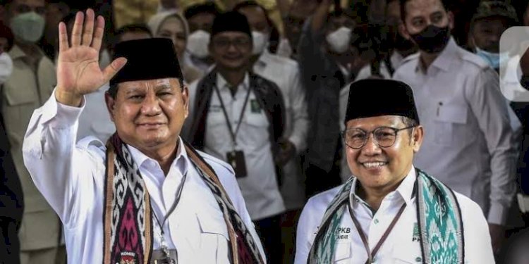 Ketua Umum Partai Gerindra Prabowo Subianto dan Ketua Umum PKB Muhaimin Iskandar/Net