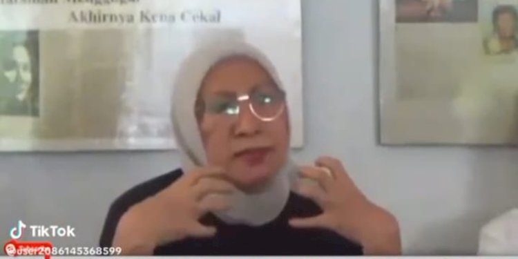 Potongan gambar dari video Ratna Sarumpaet soal pengaruh China dan seruan poeple power/Repro