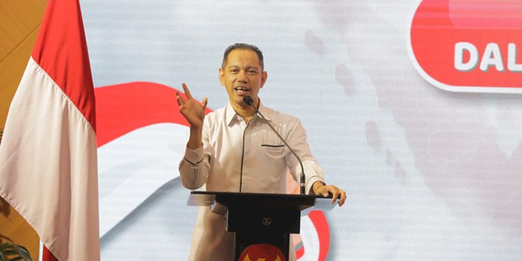 Wakil Ketua KPK Nurul Ghufron dalam kegiatan peluncuran Kelas Pemuda Antikorupsi 2023 di Gedung Pusat Edukasi Antikorupsi KPK, Kuningan, Jakarta Selatan, Senin (7/8).