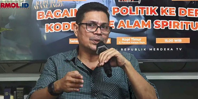 Aktivis 98 Faizal Assegaf dalam program Republik Ayam Jago yang dipandu Arief Poyuono/RMOL