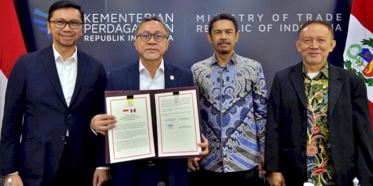 Peluncuran perundingan Perjanjian Kemitraan Ekonomi Komprehensif Indonesia-Peru/Ist
