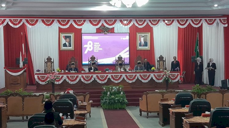 rapat paripurna istimewa mendengarkan pidato kenegaraan presiden republik indonesia dalam rangka Hari Ulang Tahun (HUT) RI Ke-78/RMOLBengkulu
