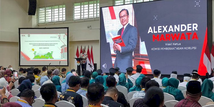 Wakil Ketua KPK, Alexander Marwata, memberi materi dalam acara peningkatan kapasitas dan peran serta kepala desa/lurah dan perangkat dalam upaya pemberantasan korupsi/RMOL