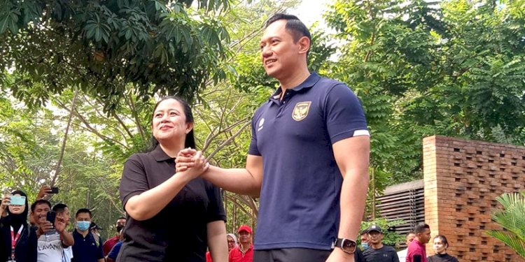Ketua DPP PDIP, Puan Maharani, bersama Ketum Partai Demokrat, Agus Harimurti Yudhoyono/RMOL