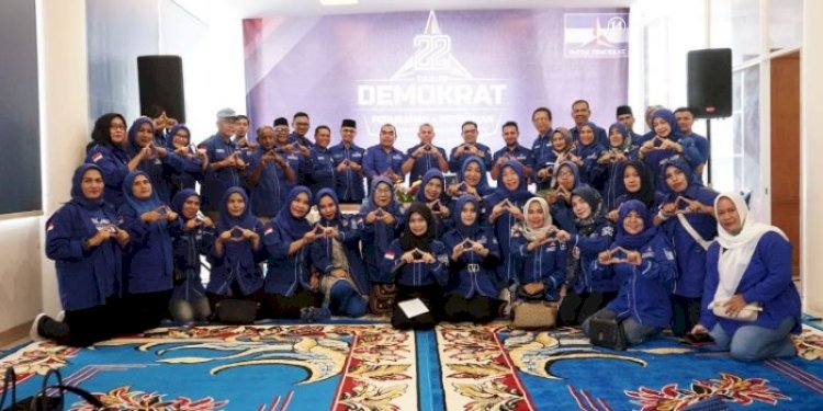 Perayaan Hari Ulang Tahun ke-22 Demokrat, di Kantor DPD Demokrat Aceh, Minggu (10/9)/Ist
