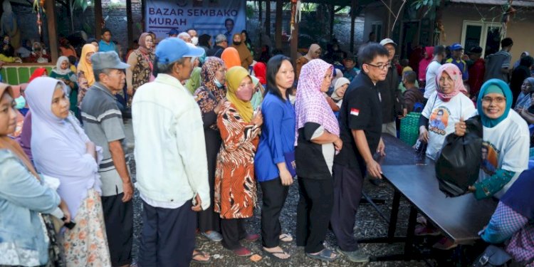 Program "Tebus Sembako Murah" Relawan Sandiuno Sidoarjo, Jawa Timur/Ist