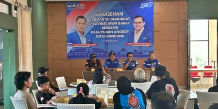 Sarasehan Demokrat Jabar dengan Paguyuban Sopir Angkot/Ist