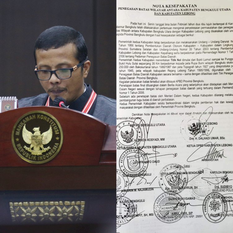 Jecky Haryanto selaku kuasa hukum Pihak Terkait Gubernur Provinsi Bengkulu memberikan keterangan/Ist