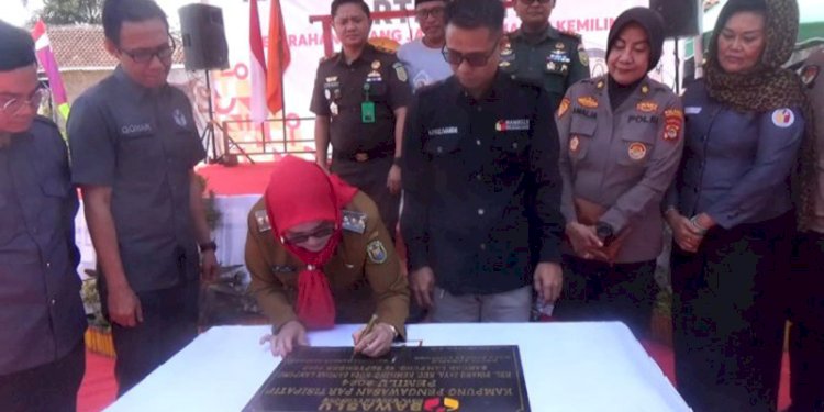 Peresmian Kampung Pengawas Partisipatif di Bandar Lampung/Ist