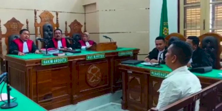 AKBP Achiruddin Hasibuan mengikuti sidang di PN Medan/Ist